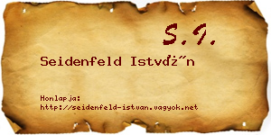 Seidenfeld István névjegykártya